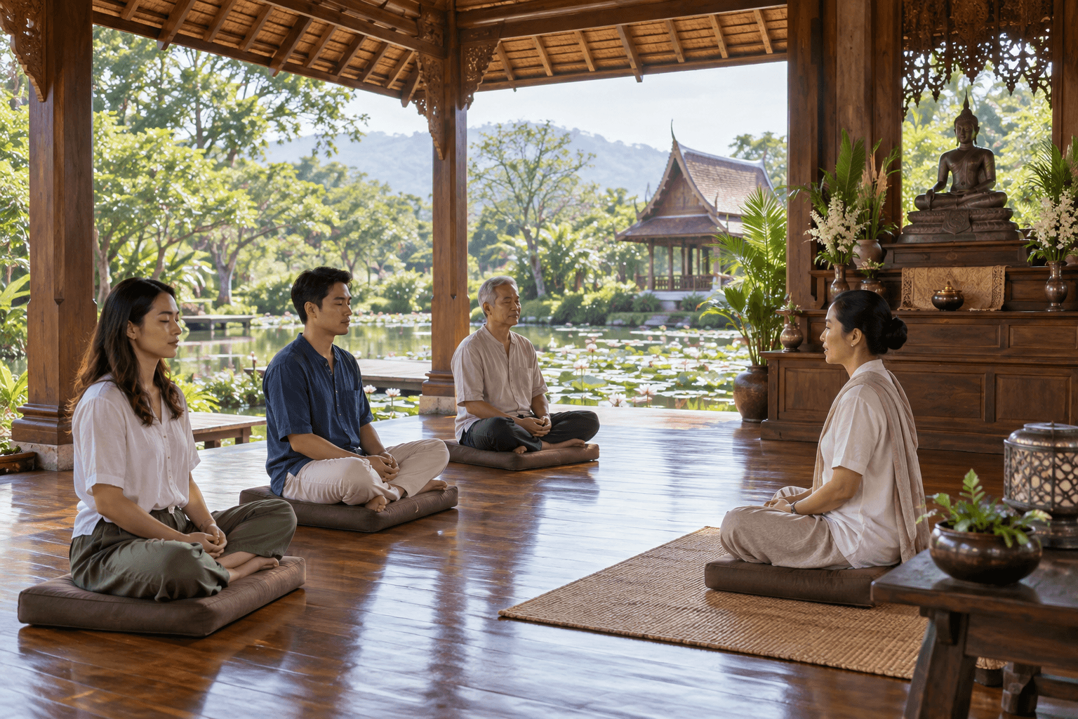 ธรรมะและสมาธิ · ภาพจำลองบรรยากาศ