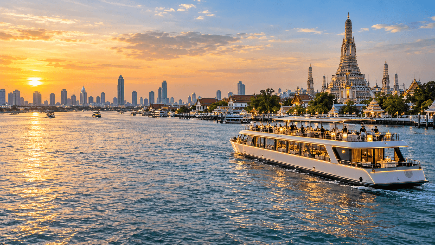 ล่องเรือเจ้าพระยา · ภาพจำลองบรรยากาศ