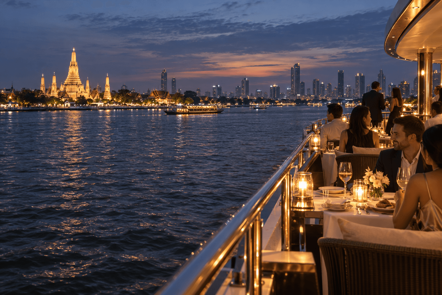ล่องเรือเจ้าพระยา · ภาพจำลองบรรยากาศ